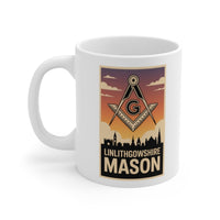 Linlithgowshire Mason Custom Masonic Coffee Mug - Freemason Gift - Masonic Mugs