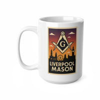 Liverpool Mason Custom Masonic Coffee Mug - Freemason Gift - Masonic Mugs