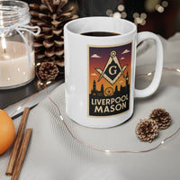 Liverpool Mason Custom Masonic Coffee Mug - Freemason Gift - Masonic Mugs