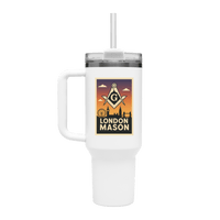 London Mason 40oz Stainless Steel Masonic Travel Tumbler - Masonic Mugs