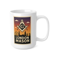 London Mason Custom Masonic Coffee Mug - Freemason Gift - Masonic Mugs