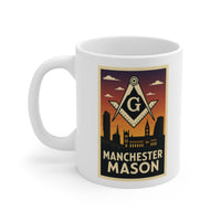 Manchester Mason Custom Masonic Coffee Mug - Freemason Gift - Masonic Mugs