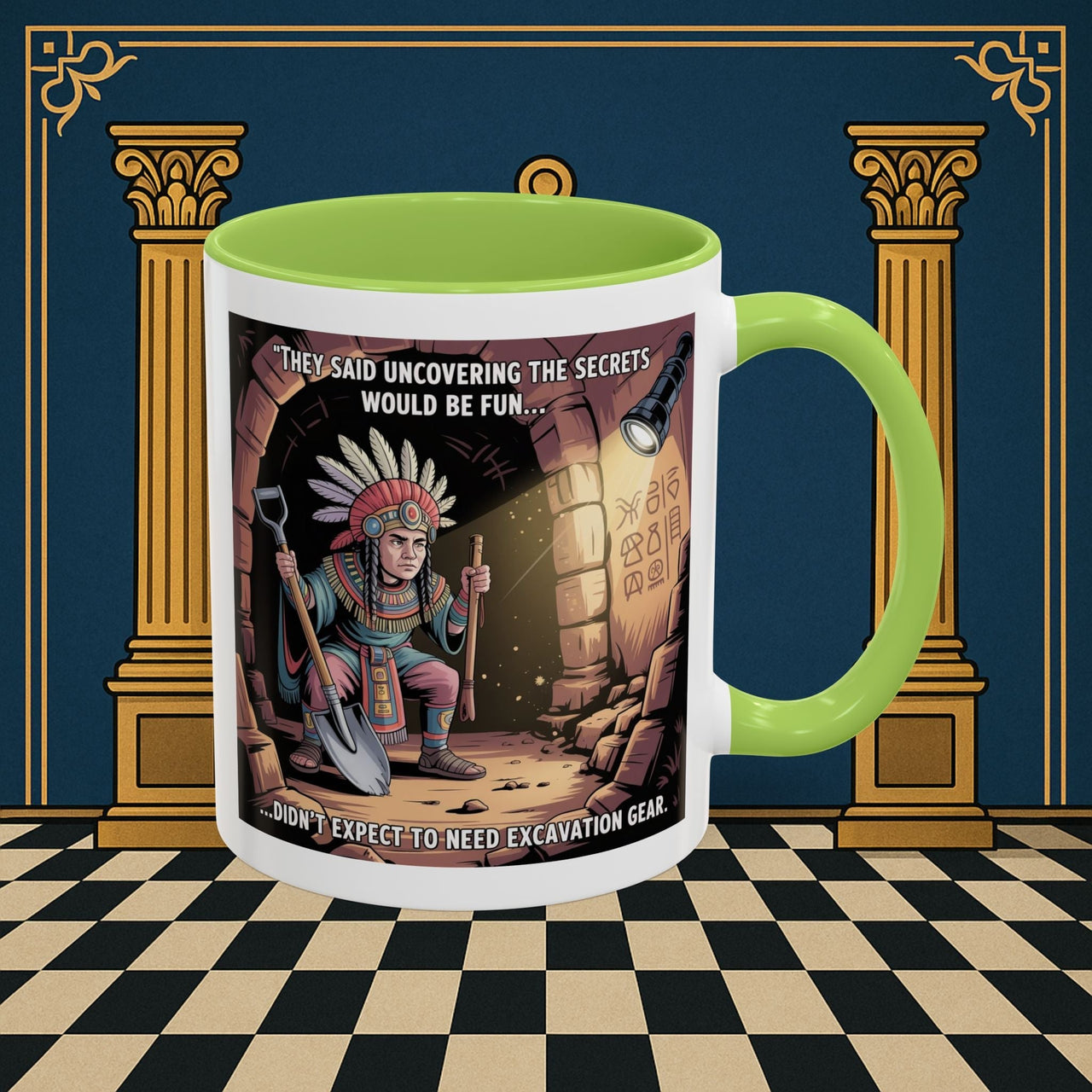 Masonic Mugs - Dig Happens - Royal Arch - Masonic Mugs