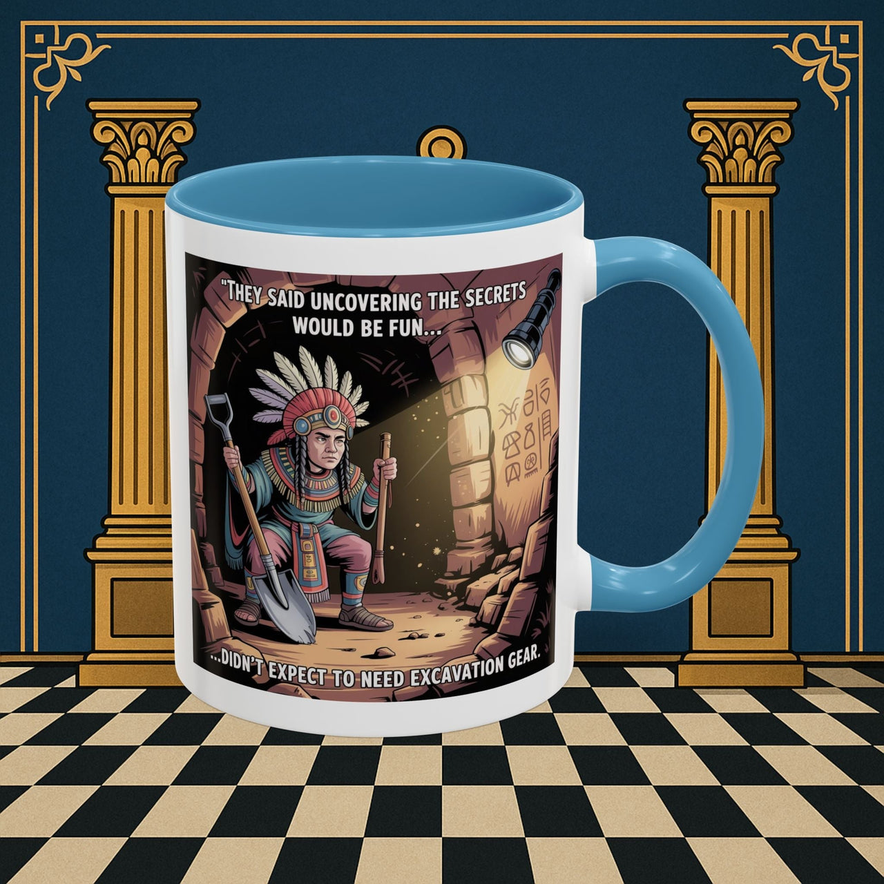 Masonic Mugs - Dig Happens - Royal Arch - Masonic Mugs