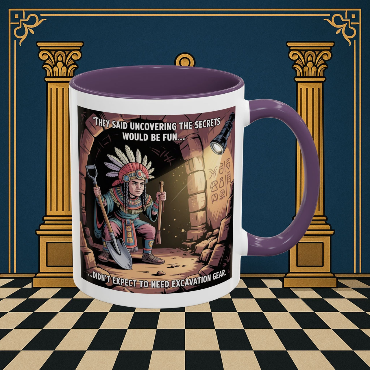 Masonic Mugs - Dig Happens - Royal Arch - Masonic Mugs