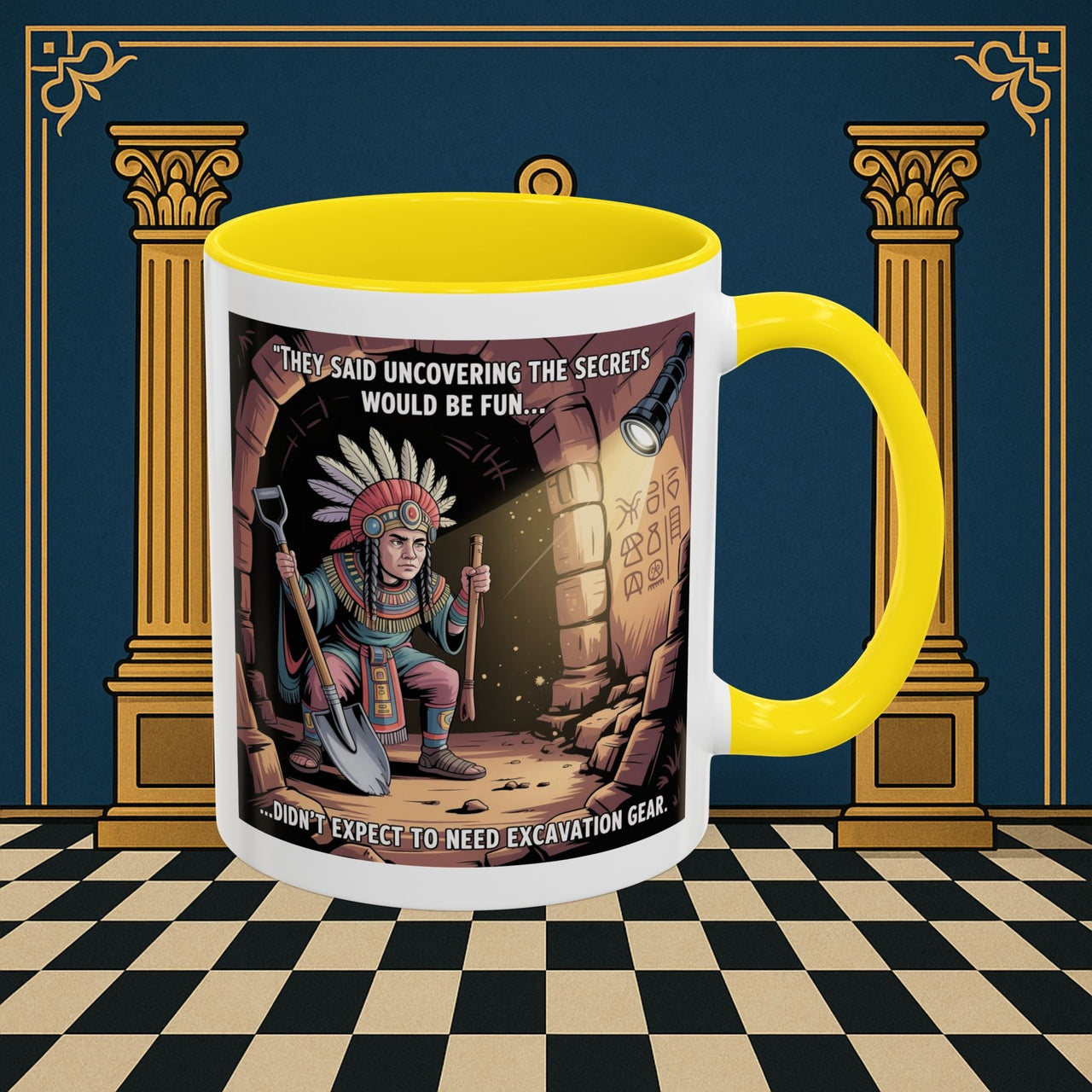 Masonic Mugs - Dig Happens - Royal Arch - Masonic Mugs