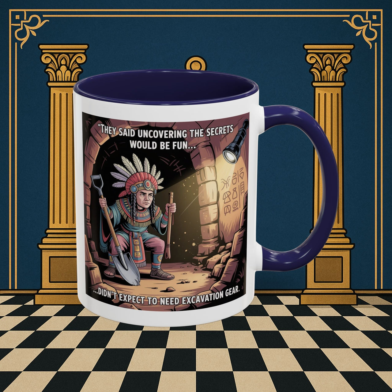 Masonic Mugs - Dig Happens - Royal Arch - Masonic Mugs