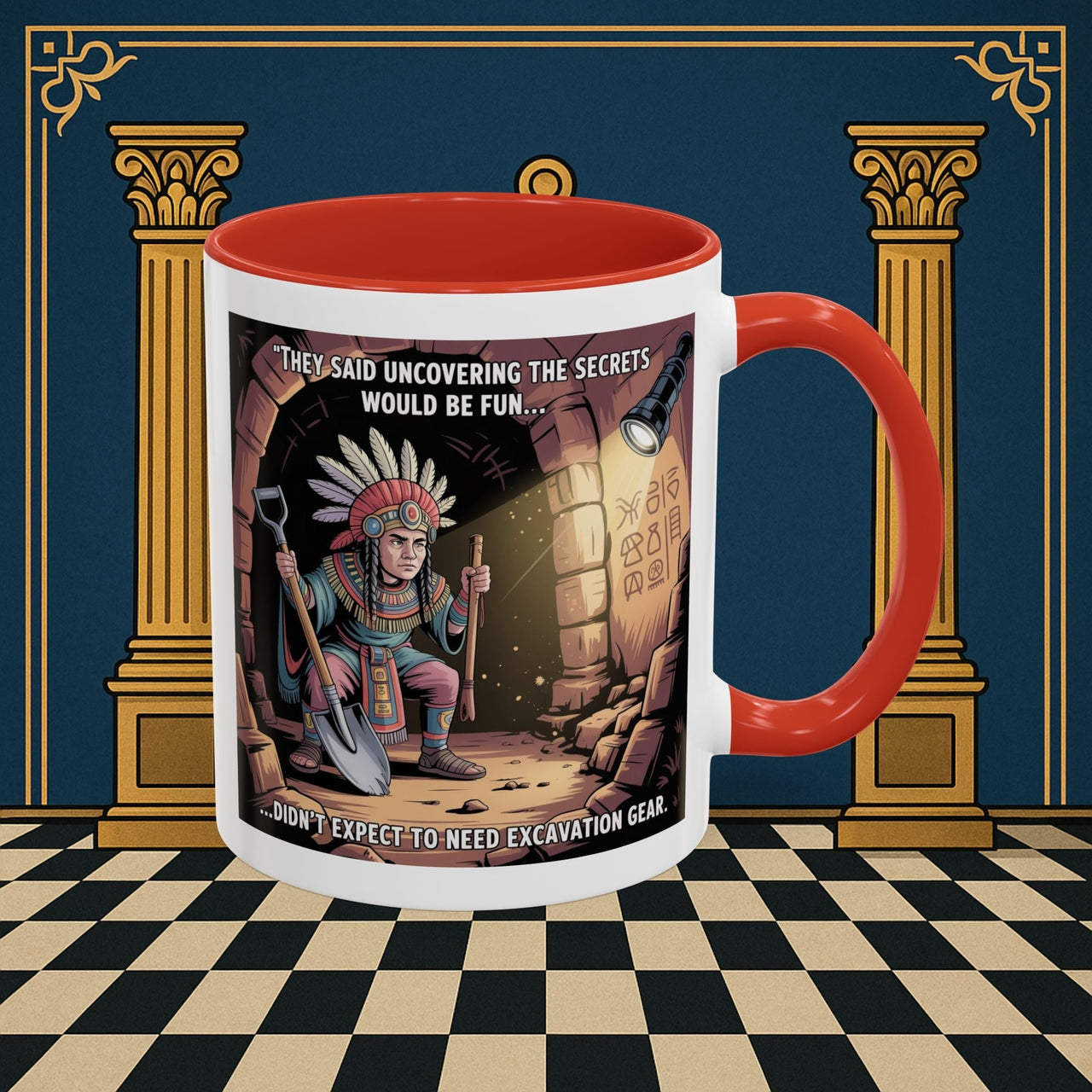 Masonic Mugs - Dig Happens - Royal Arch - Masonic Mugs