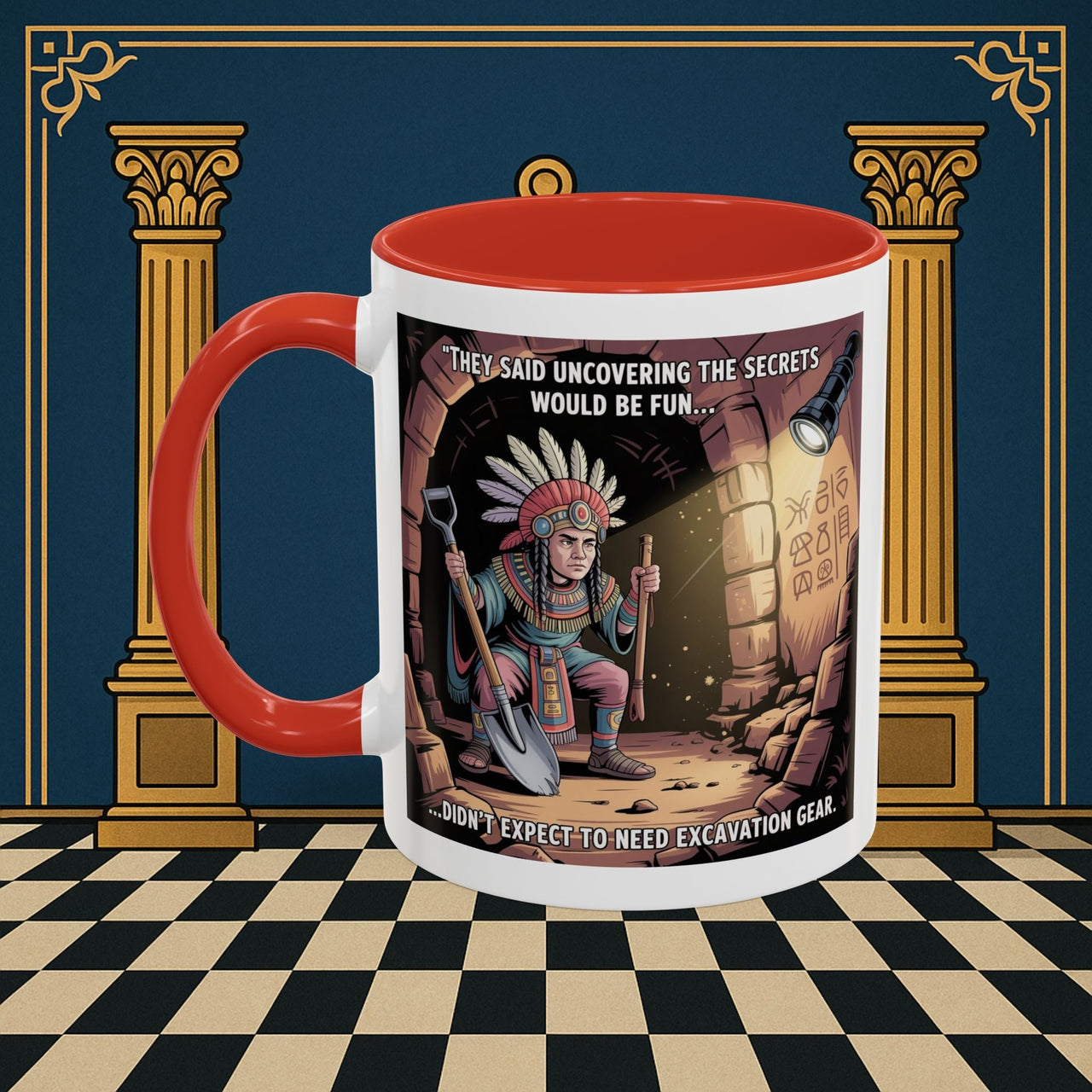 Masonic Mugs - Dig Happens - Royal Arch - Masonic Mugs
