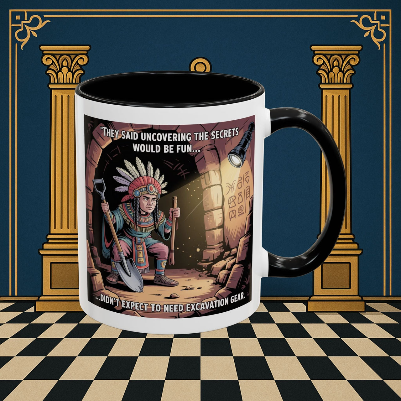 Masonic Mugs - Dig Happens - Royal Arch - Masonic Mugs