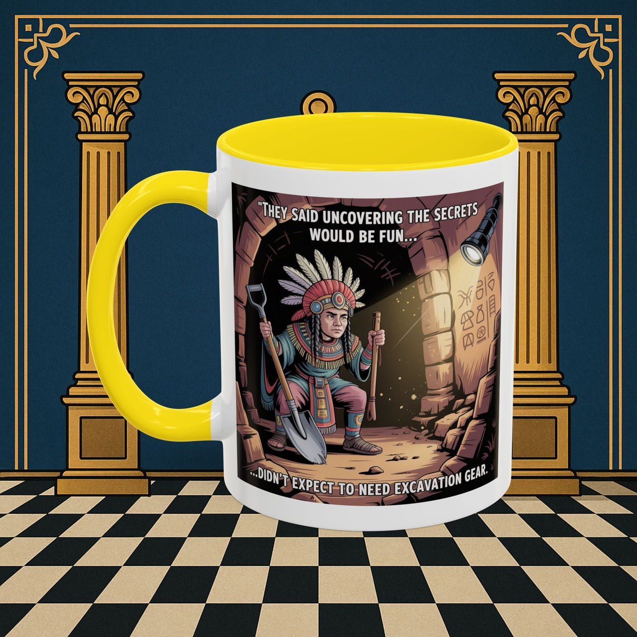 Masonic Mugs - Dig Happens - Royal Arch - Masonic Mugs