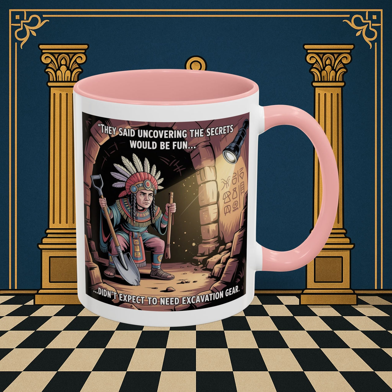 Masonic Mugs - Dig Happens - Royal Arch - Masonic Mugs