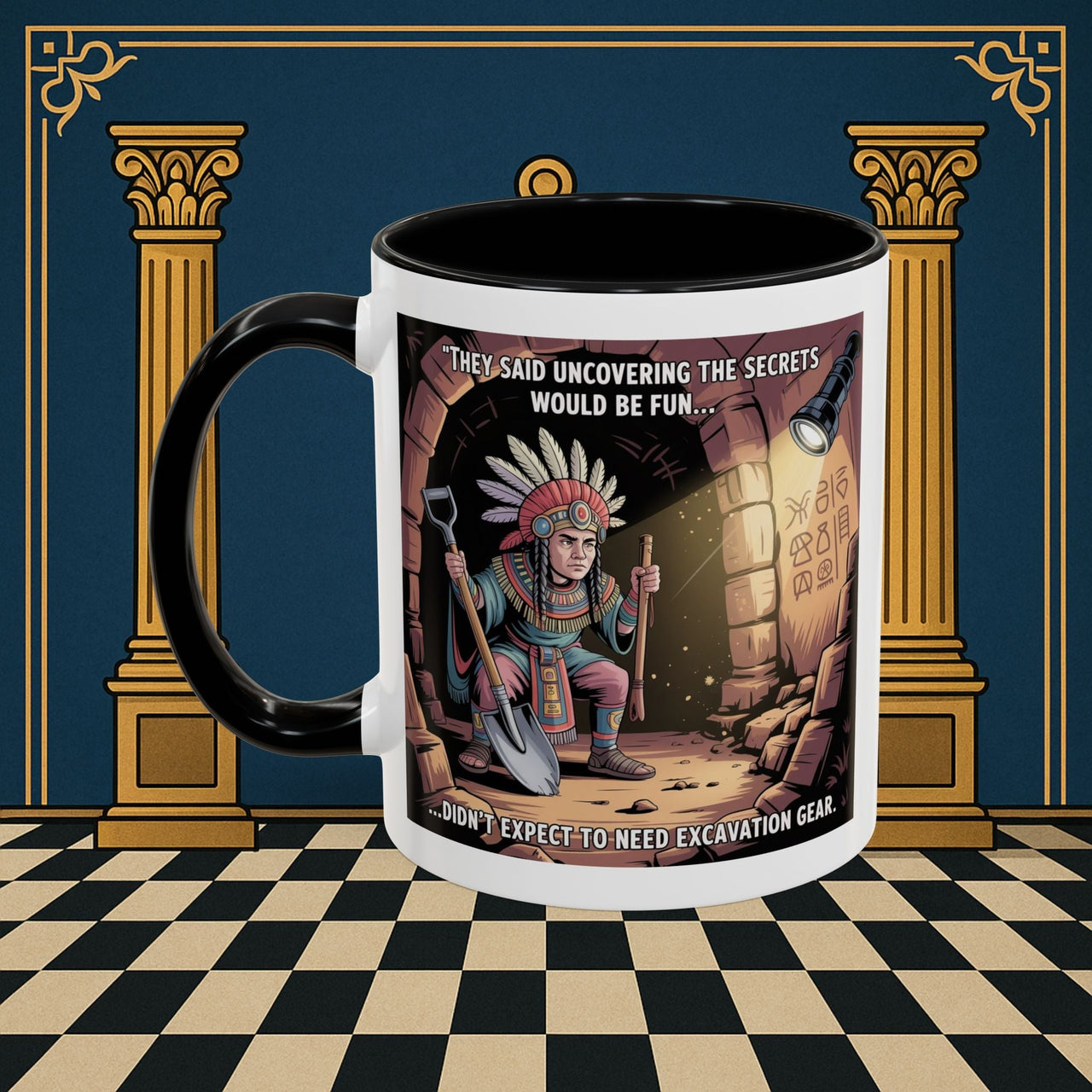 Masonic Mugs - Dig Happens - Royal Arch - Masonic Mugs