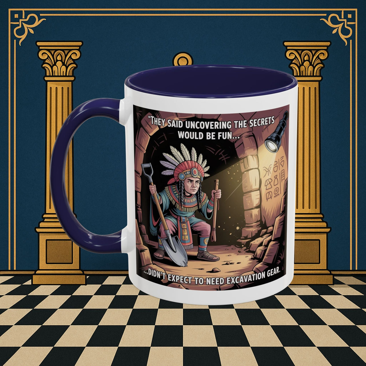 Masonic Mugs - Dig Happens - Royal Arch - Masonic Mugs