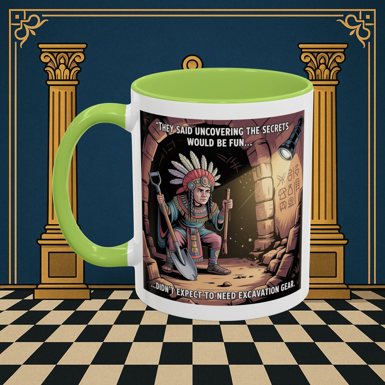 Masonic Mugs - Dig Happens - Royal Arch - Masonic Mugs