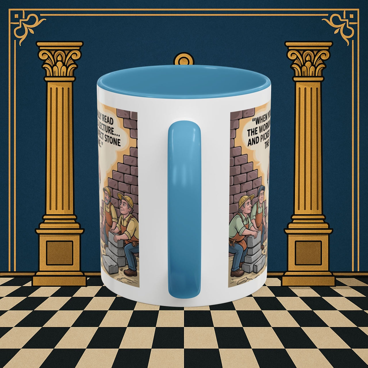 Masonic Mugs - First Try Triumph - Mark Masonry - Masonic Mugs