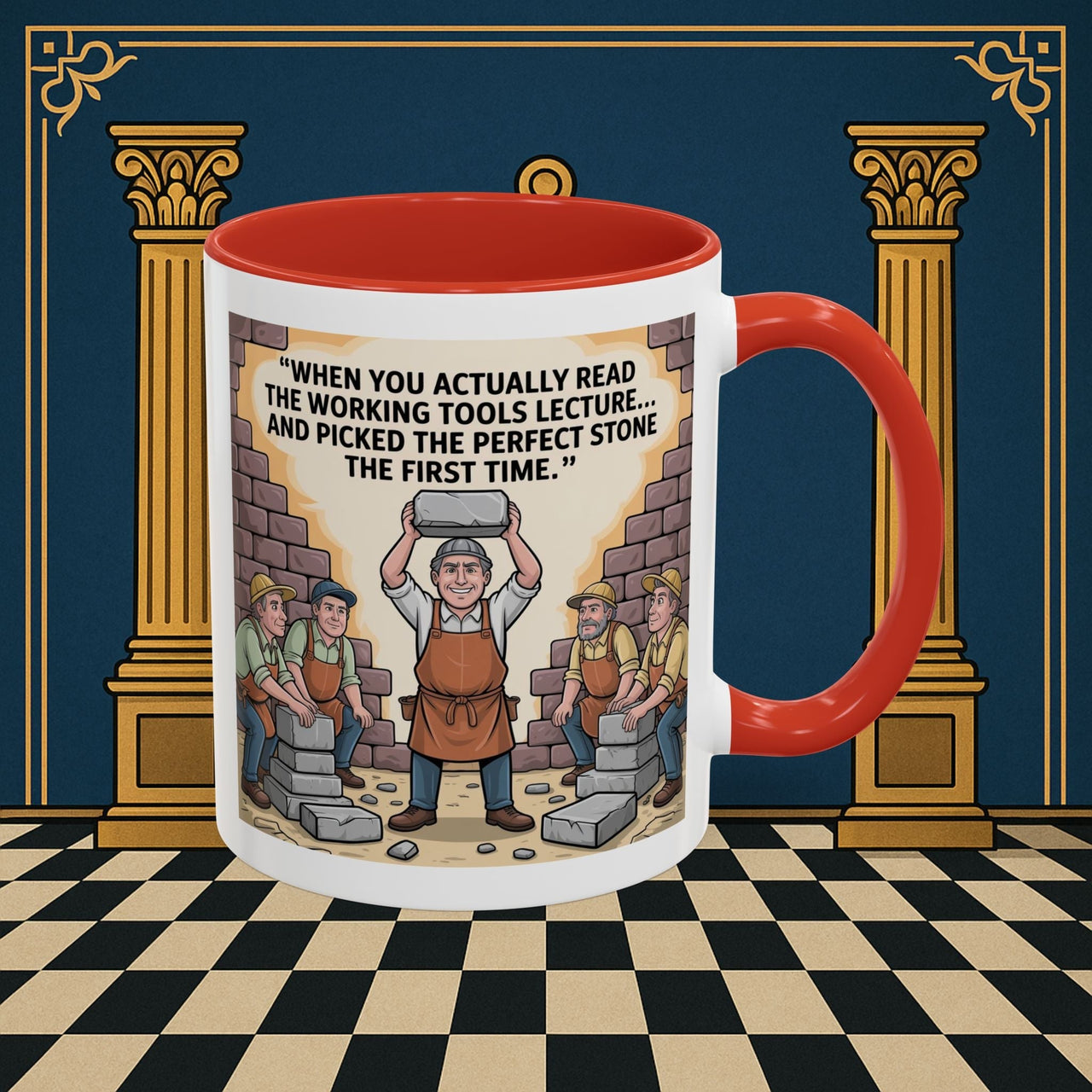 Masonic Mugs - First Try Triumph - Mark Masonry - Masonic Mugs