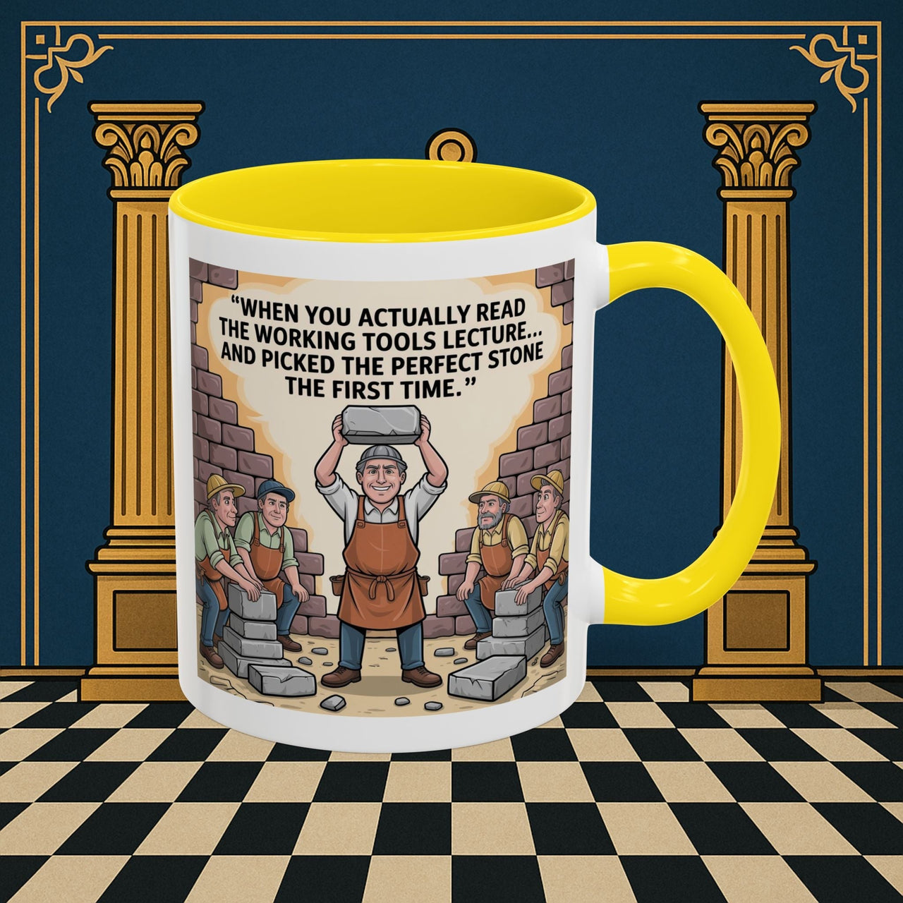 Masonic Mugs - First Try Triumph - Mark Masonry - Masonic Mugs