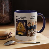 Masonic Mugs Ready to Go – What We Actually Do (Accent Coloured 11oz Mug) - Masonic Mugs