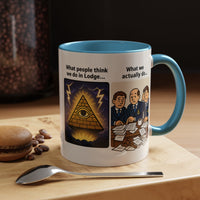 Masonic Mugs Ready to Go – What We Actually Do (Accent Coloured 11oz Mug) - Masonic Mugs