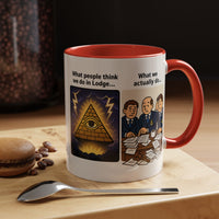 Masonic Mugs Ready to Go – What We Actually Do (Accent Coloured 11oz Mug) - Masonic Mugs