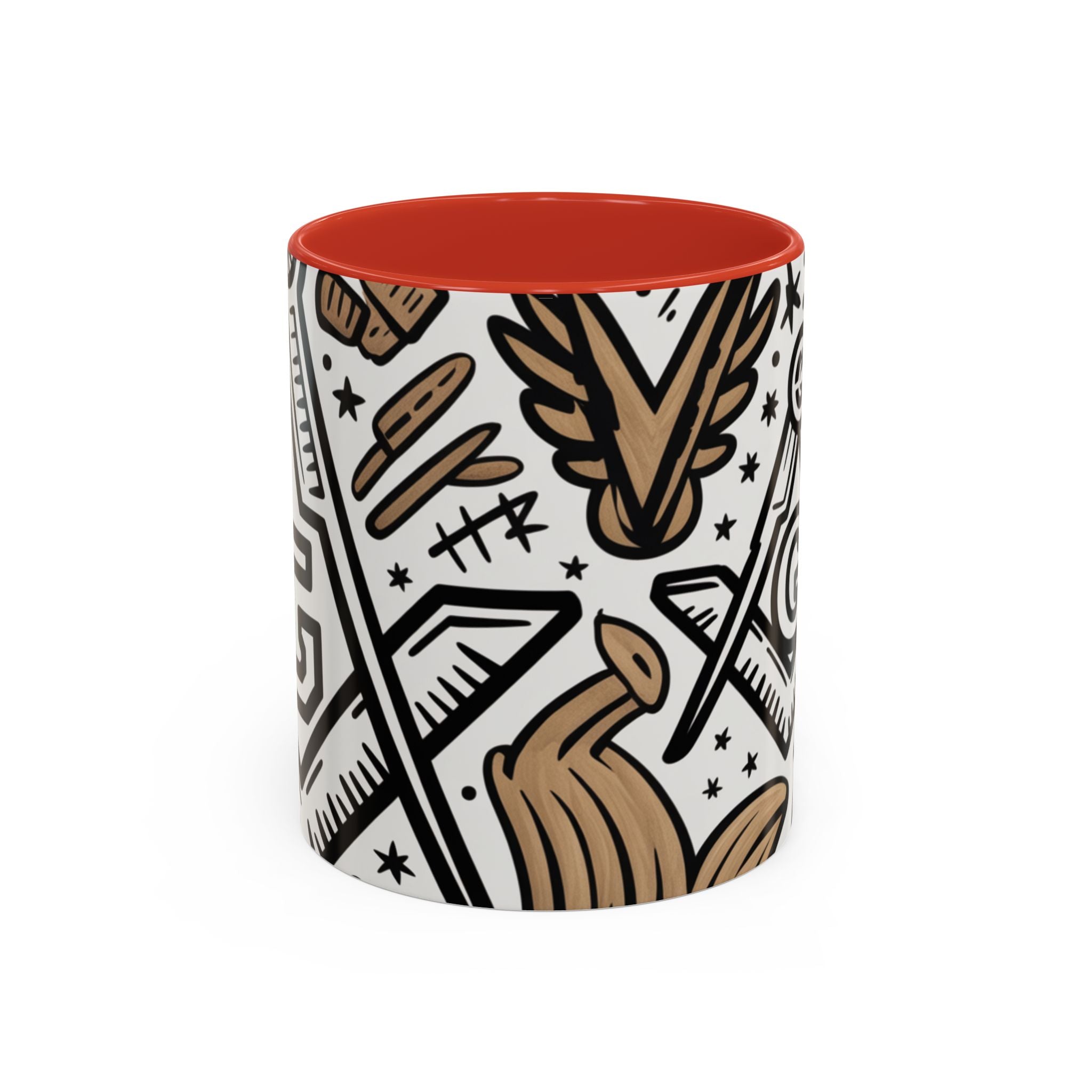 Masonic Premium Ready to Go Accent Coffee Mug | Unique Gift for Freemasons | Perfect for Coffee Lovers, Home Decor, Stylish Drinkware - Masonic Mugs