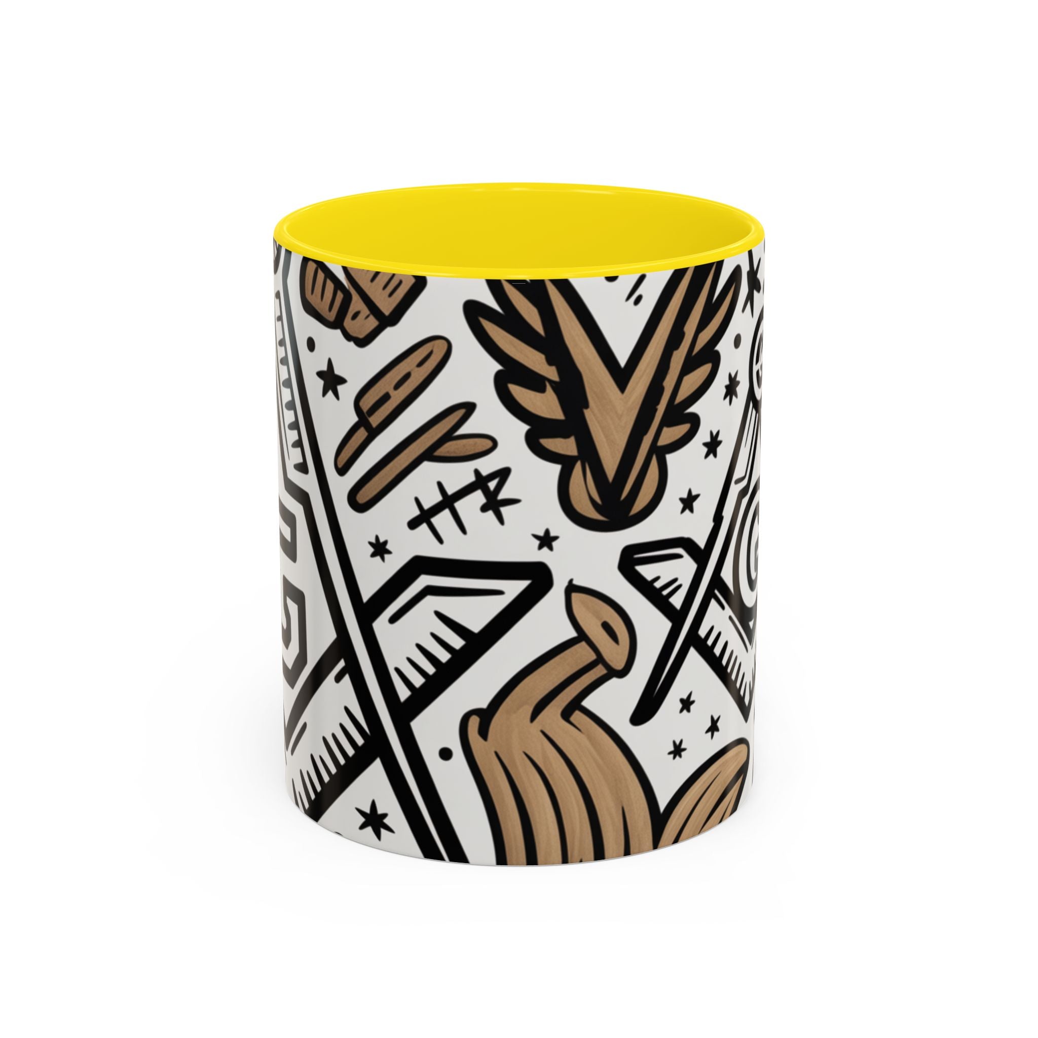 Masonic Premium Ready to Go Accent Coffee Mug | Unique Gift for Freemasons | Perfect for Coffee Lovers, Home Decor, Stylish Drinkware - Masonic Mugs