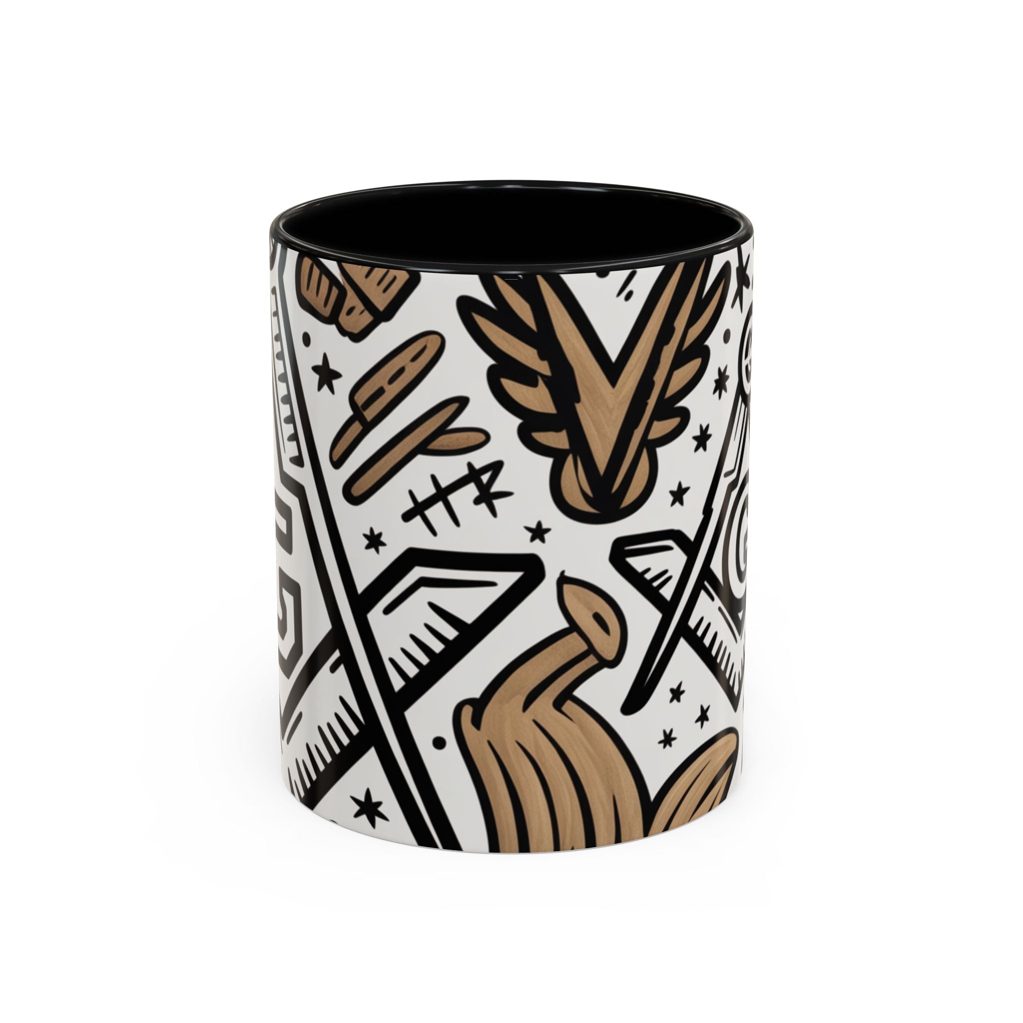 Masonic Premium Ready to Go Accent Coffee Mug | Unique Gift for Freemasons | Perfect for Coffee Lovers, Home Decor, Stylish Drinkware - Masonic Mugs