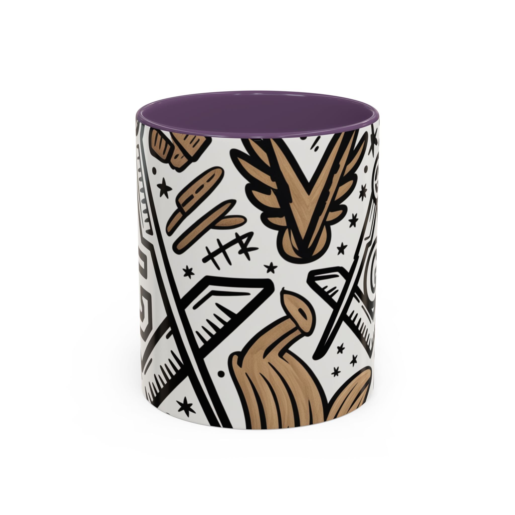 Masonic Premium Ready to Go Accent Coffee Mug | Unique Gift for Freemasons | Perfect for Coffee Lovers, Home Decor, Stylish Drinkware - Masonic Mugs