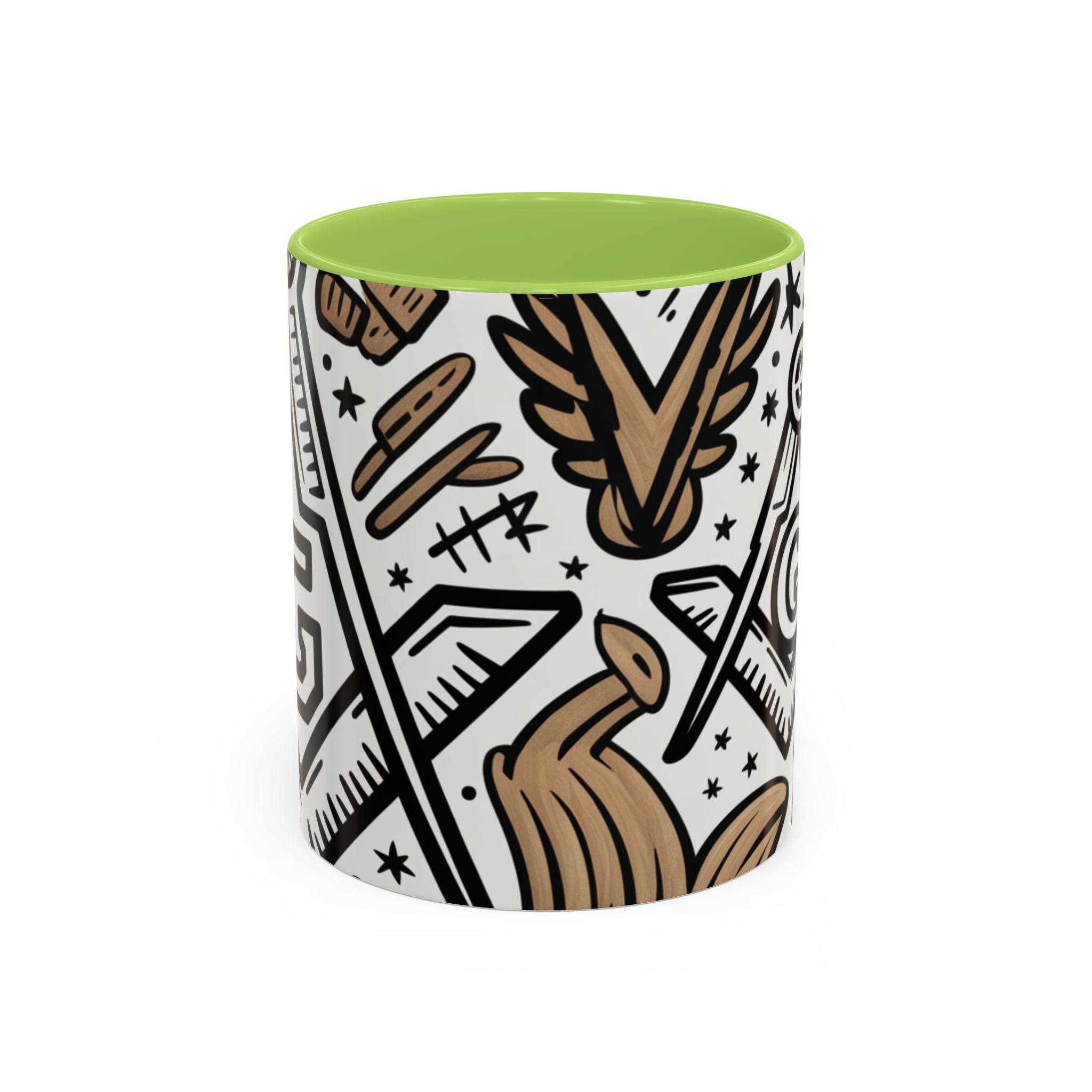 Masonic Premium Ready to Go Accent Coffee Mug | Unique Gift for Freemasons | Perfect for Coffee Lovers, Home Decor, Stylish Drinkware - Masonic Mugs