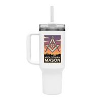 Midlothian Mason 40oz Stainless Steel Masonic Travel Tumbler - Masonic Mugs