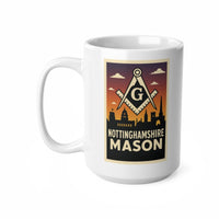 Nottinghamshire Mason Custom Masonic Coffee Mug - Freemason Gift - Masonic Mugs