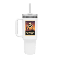Oxfordshire Mason 40oz Stainless Steel Masonic Travel Tumbler - Masonic Mugs