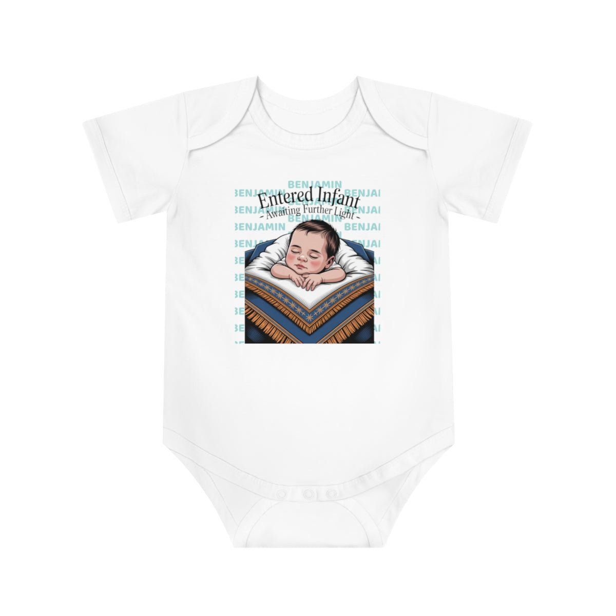 Personalized Baby Bodysuit with Masonic Design - Masonic Mugs