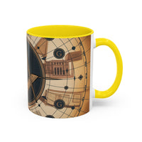 Premium Freemason Ready to go Accent Mug | Unique Gift for Masons, Incognito Decor, Home or Office Coffee Cup, Symbolic Drinkware, Perfect for [...] - Masonic Mugs