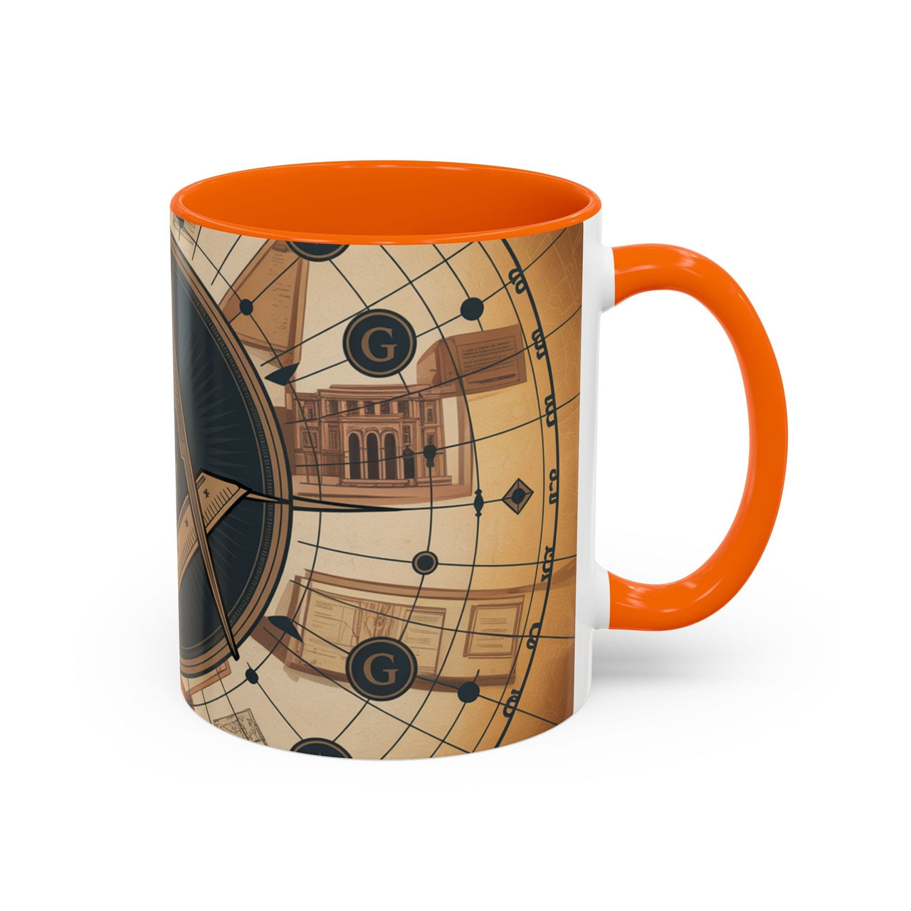 Premium Freemason Ready to go Accent Mug | Unique Gift for Masons, Incognito Decor, Home or Office Coffee Cup, Symbolic Drinkware, Perfect for [...] - Masonic Mugs