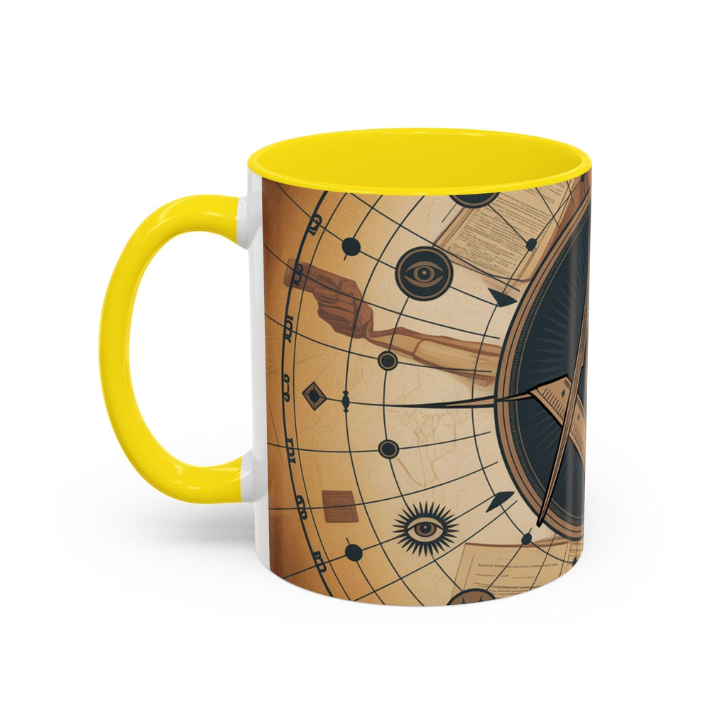 Premium Freemason Ready to go Accent Mug | Unique Gift for Masons, Incognito Decor, Home or Office Coffee Cup, Symbolic Drinkware, Perfect for [...] - Masonic Mugs