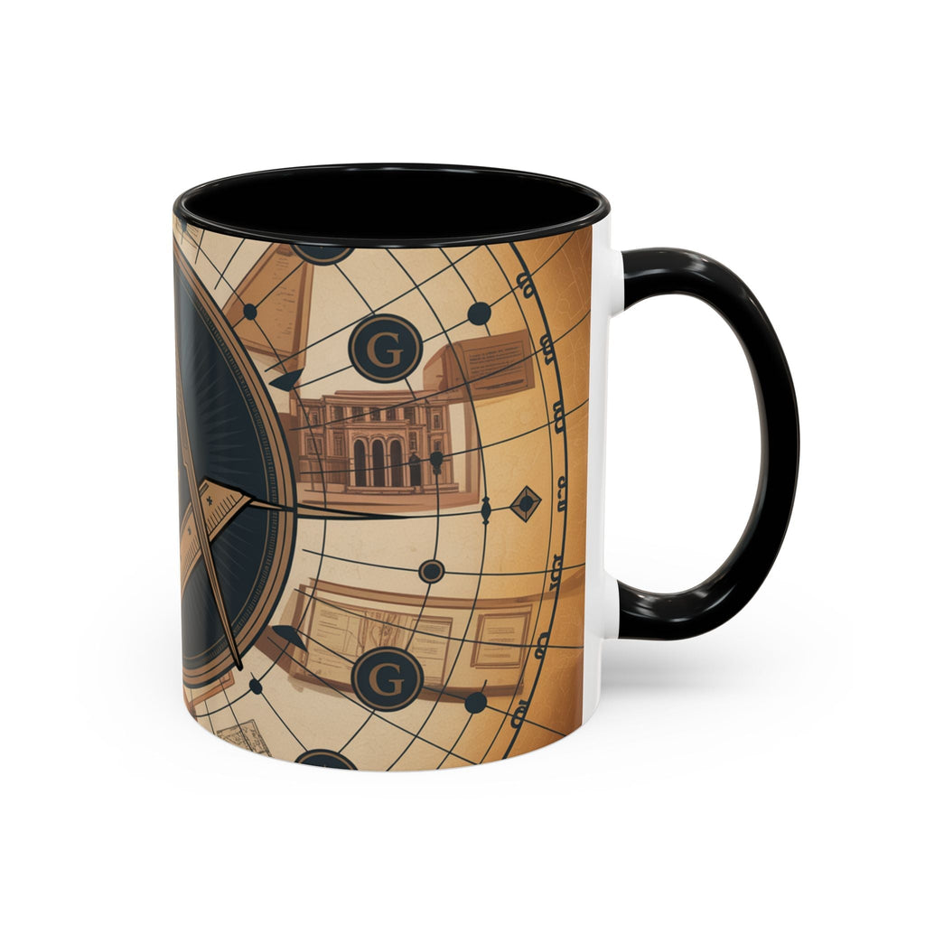 Premium Freemason Ready to go Accent Mug | Unique Gift for Masons, Incognito Decor, Home or Office Coffee Cup, Symbolic Drinkware, Perfect for [...] - Masonic Mugs