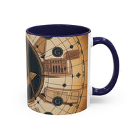 Premium Freemason Ready to go Accent Mug | Unique Gift for Masons, Incognito Decor, Home or Office Coffee Cup, Symbolic Drinkware, Perfect for [...] - Masonic Mugs