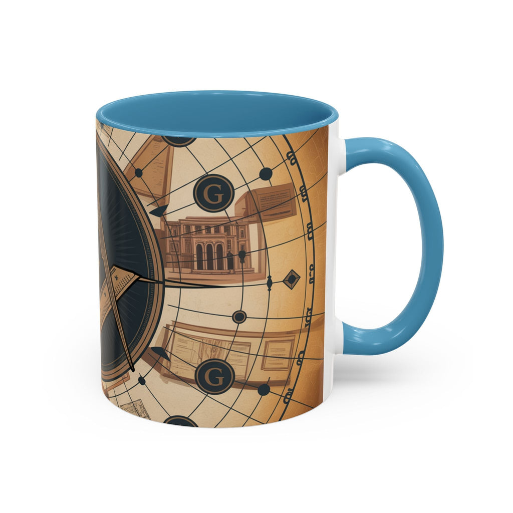 Premium Freemason Ready to go Accent Mug | Unique Gift for Masons, Incognito Decor, Home or Office Coffee Cup, Symbolic Drinkware, Perfect for [...] - Masonic Mugs