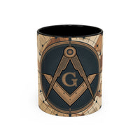 Premium Freemason Ready to go Accent Mug | Unique Gift for Masons, Incognito Decor, Home or Office Coffee Cup, Symbolic Drinkware, Perfect for [...] - Masonic Mugs