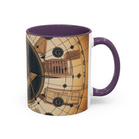 Premium Freemason Ready to go Accent Mug | Unique Gift for Masons, Incognito Decor, Home or Office Coffee Cup, Symbolic Drinkware, Perfect for [...] - Masonic Mugs