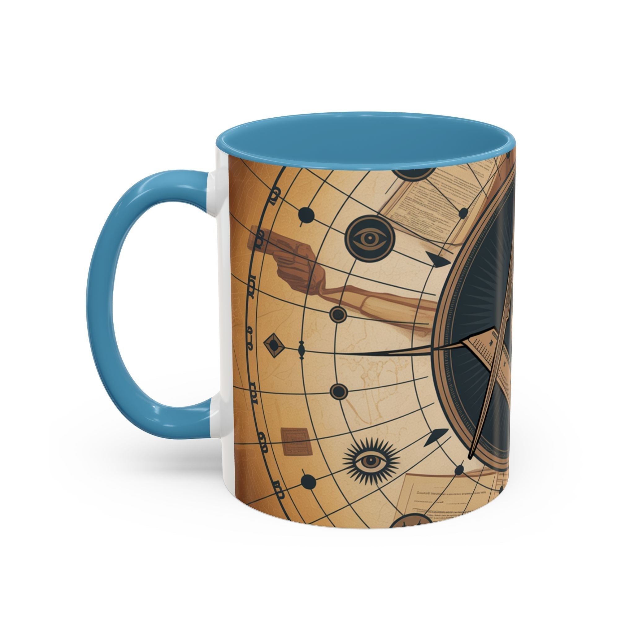 Premium Freemason Ready to go Accent Mug | Unique Gift for Masons, Incognito Decor, Home or Office Coffee Cup, Symbolic Drinkware, Perfect for [...] - Masonic Mugs