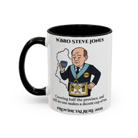 Premium Personalised Freemason Colour Rim Mug - Assistant Provincial Grand Master Design - Nobody makes a decent cup of tea - Masonic Mugs