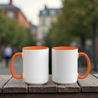 Premium Personalised Freemason Colour Rim Mug - Chaplain Design - Open Book Spiritual Guidance - Masonic Mugs