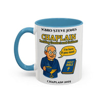 Premium Personalised Freemason Colour Rim Mug - Chaplain Design - Providing Comfort and Guidance - Masonic Mugs
