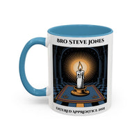 Premium Personalised Freemason Colour Rim Mug - Entered Apprentice - Masonic Mugs