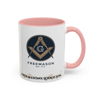Premium Personalised Freemason Colour Rim Mug - Entered Apprentice - Masonic Mugs