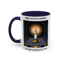 Premium Personalised Freemason Colour Rim Mug - Entered Apprentice - Masonic Mugs