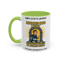 Premium Personalised Freemason Colour Rim Mug - Entered Apprentice - Initiated into Light - Masonic Mugs